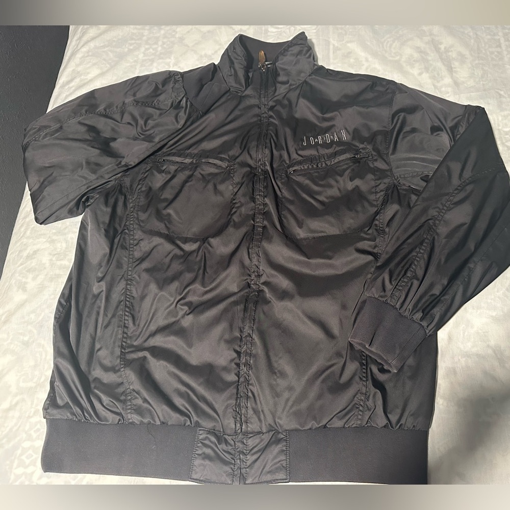 Jordan Men's Classic Black Windbreaker size 2xl